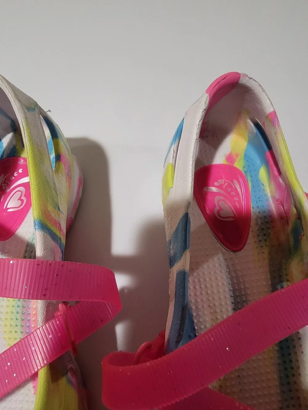 Place Girl's Mary Jane Clog Multicolor Slip-on Shoes Size 3